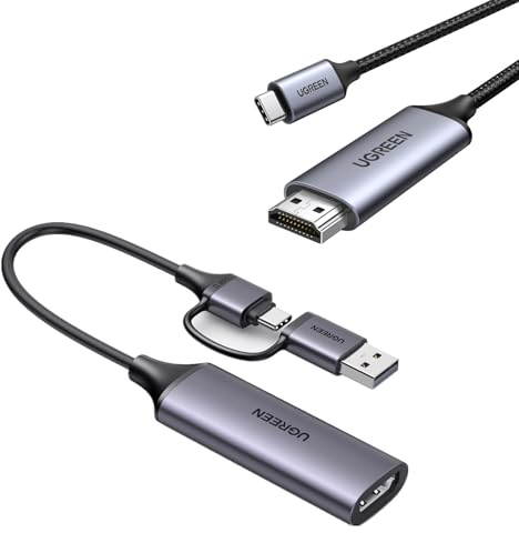 UGREEN USB C to HDMI Cable 4K@60Hz and Video Capture Card