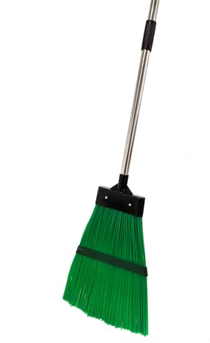 Xifando Courtyard Broom-Heavy Duty Broom Long Handle Outdoor Commercial Angle Broom for Courtyard Ourdoor Travel Camping