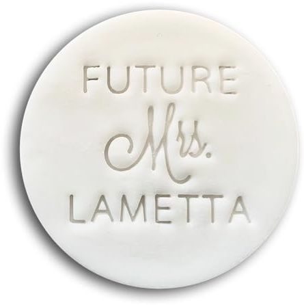 Personalisierter Future Mrs Cookie Stamp Fondant, ideal für die Brautparty