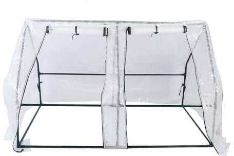 Tenda da Giardino Mini Serra in Acciaio per Serra da Giardino, a Prova di Gelo, per Uso Domestico, Camera Riscaldata (150*90*90 cm)
