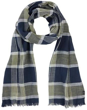 camel active Herren Schals aus Organic Cotton Dunkelgrün, menswear-OS