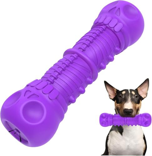 Zinbo Hundespielzeug, Unzerstörbar Spielzeug für Große Hunde Kauspielzeug für Aggressives Kauen, Quietschspielzeug Hund Robuster Langlebig Naturkautschuk Kauspielzeug für Mittelgroße Große Hunde (L)