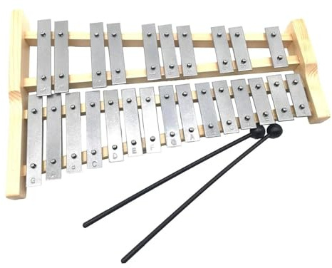 Xylophon Aluminium-Xylophon Für Anfänger Professionelles Glockenspiel Mit 25 Tasten Musical
