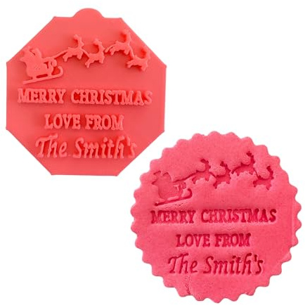 Custom Fondant Stamp Debosser Cupcake Icing Cookie Decoration Cake Personalised (Small - 6cm)