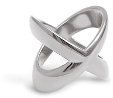 SINGULARU - Anillo Always. Acero con Altura de 21,3 mm. Minimalista en forma de Cruz. Joyas para Mujer. Talla 12