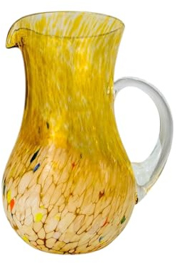 MurArt Brocca in Vetro di Murano da 1 litro Alt 20cm Collezione Elegance in Vetro soffiato, Lavorato a Mano artigianalmente Made in Italy