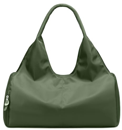 SIVENKE Borsa sportiva per uomo e donna con scomparto per scarpe e scomparto per oggetti bagnati, borsa da viaggio per il weekend, borsa da tempo libero, borsa a mano, borsa pieghevole per palestra