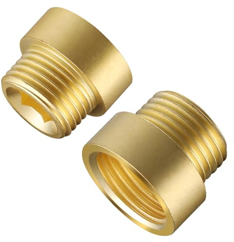 2 Packs Length 20 mm G1/2 Male to Female Brass Fittings for Connecting and Extending Pipes Tubs and Taps