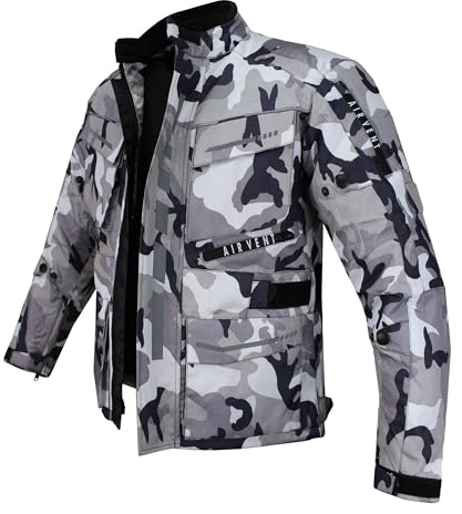 ALPHA SPEEDS Motorrad Textiljacke Biker Wasserdicht Motorcycle Touring Jacket Protektoren Racing Thermofutte herausnehmbar Protector Jacket