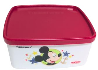 Tupperware Kühlschrank-System Eidgenosse Kompaktbehälter Vorrat Modular Kühlschrank System 500ml Mickey rot