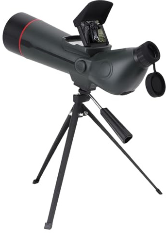 Elprico Spotting Scopes mit Stativ, 18 -Fach Digitaler Zoom Dual -Screen -Spotter -Bereich mit 4500 -mAh -Akku, High Definition wasserdichte Spotter -Bereich für Vogelbeobachtung von