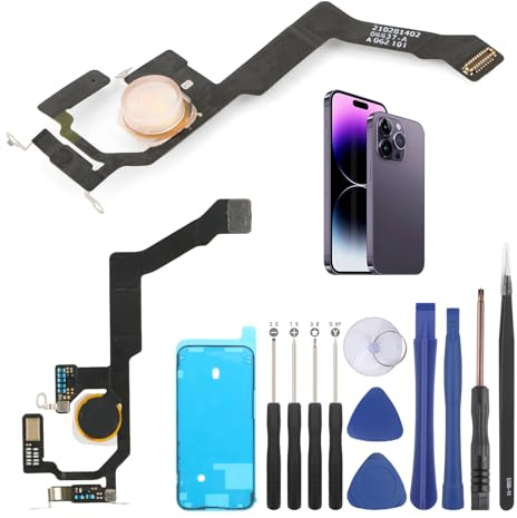 Flash Light Flex Cable Replacement for iPhone 14 Pro Max Flashlight Flex Cable Module Replacement for iPhone 14 Pro Max A2894 A2651 A2893 A28952 Repair Accessories with Screwdrivers
