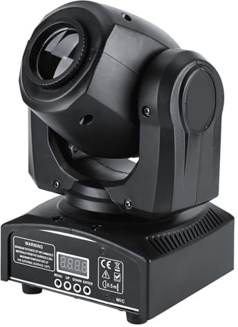 Hyuduo 2st 30W LED-scenljus med Rörligt Huvud, DMX512 Discoljus med Multikontrolllägen, Inbyggd Fläkt för Bröllopsscenbelysning för Pubfest