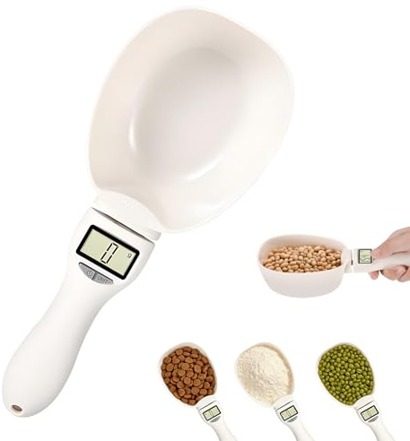 Digital Measuring Spoon Scale, Digital Measuring Spoon Scale, Electronic Weighing Spoon with LCD Screen, Electronic Measuring Spoon for Cooking Baking Pet Food