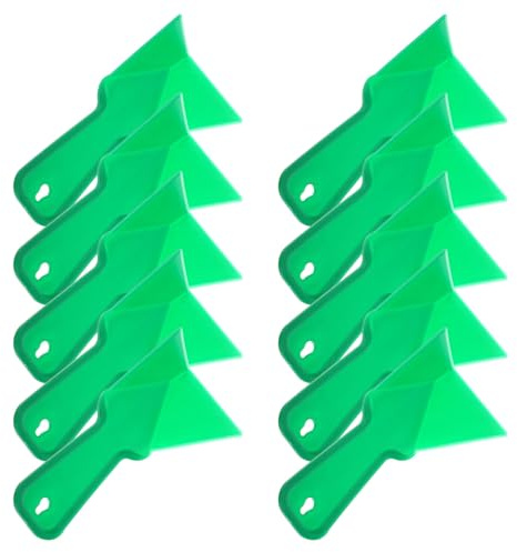 HYTROVE Set 10 Pezzi Cazzuole Angolari in Plastica Verde, Utensili Manuali per Cartongesso e Calcestruzzo, Strumenti per Finitura e Modellatura Angoli Esterni, Attrezzi per Fai da Te