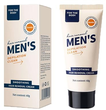 Mens Hair Removal Cream, Intimate Private Hair Removal Cream for Men Genitals & Pubic Remover for Smooth Skin, Sensitive Formula Fast & Painless Depilatory Cream for All Skin Types