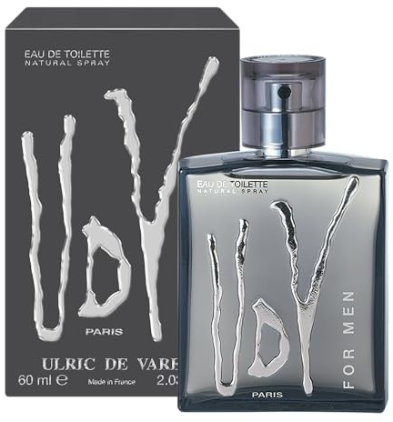 ULRIC DE VARENS - Eau De Toilette UDV For Men - Fougère, Boisée, Orientale - Parfum Homme - Vaporisateur - Made in France - 60 ml