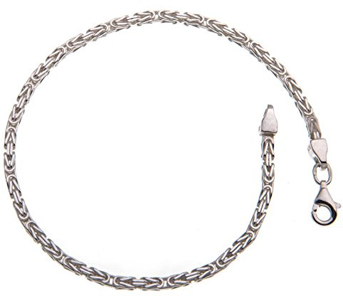 SILBERKETTEN STORE DEIN SCHMUCK ONLINE SHOP Königskette Armband - 2,2mm Breite - Länge wählbar 16-25cm - echt 925 Silber