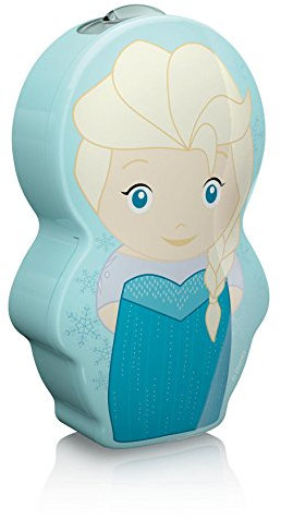 Philips Disney Frozen Elsa - Linterna, LED, luz blanca fría, 0,3 W, sintético, color azul