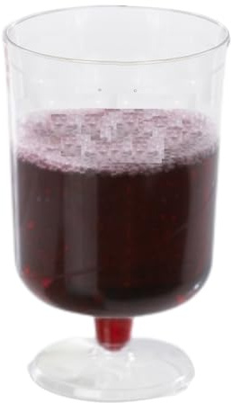 AIOS Pack of 48 Recyclable Plastic Hot Mulled Wine Glasses. Capacity 215ml. Ideal for Festive Gatherings.