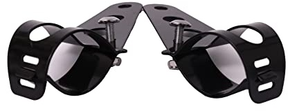 ICTRONIX Paire Fourche Oreille Supports de Montage Fixation Universelle Phare de Moto pour 31mm de 39mm Noir