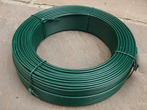 Suregreen Straining Line Wire | 3.3mm x 100m | Green PVC Coated