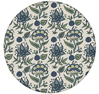 Hellblaue folklore TapeteLittle India ideal zum Träumen angepasst an Farrow & Ball Wandfarben, Vliestapete Blumen Ornamente, Wanddeko GMM Design Wandtapete (H: 3m B: 46,5cm)