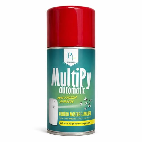 Virsus 1 Bomboletta Insetticida MULTIPY da 250ml per Mosche zanzare e Insetti Volanti per Uso Domestico a Base di Piretro Naturale Vegetale