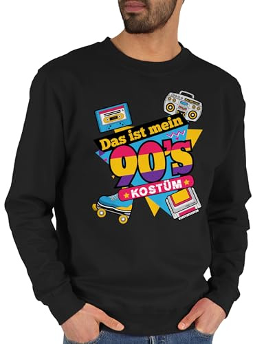 Shirtracer - Sweater Pullover Sweatshirt Herren Damen - Karneval & Fasching - Das ist Mein 90er Jahre Kostüm I Neunziger Jahre I 90s I Fastnacht I Fasnacht I Fasnet