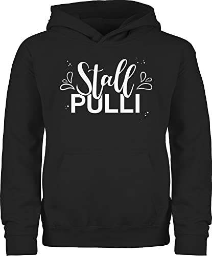 Shirtracer - Kinder Hoodie Jungen Mädchen - Pferd Pferde - Stallpulli Lettering
