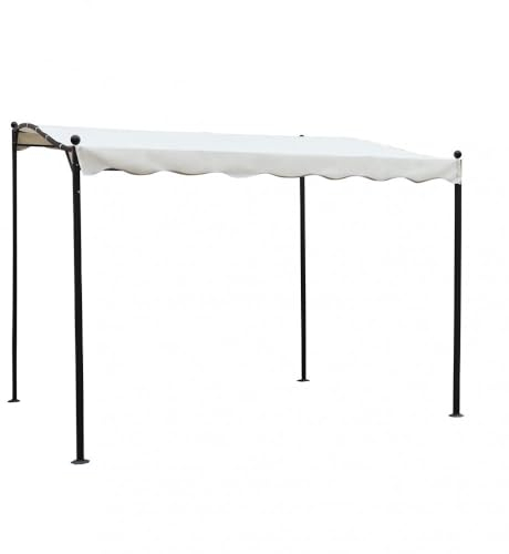 Briconess.com Gazebo Veranda in Acciaio pergola addossata autoportante 3x2,5 mt Cleopatra