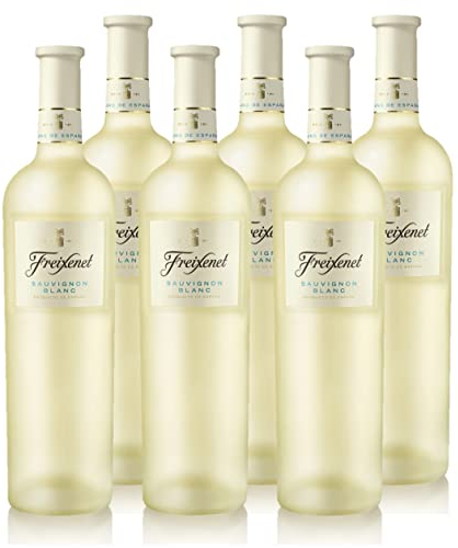 Freixenet Sauvignon Blanc Weißwein Trocken (6 x 0,75 l) Spanischer Wein in edler Premium-Flasche, Spanish Wine Collection, trocken, vegan, ideal zu Fisch und Meeresfrüchten