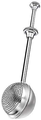 PRETYZOOM 1stk Staubtuch Mehlstreuer Garnitur-Shaker Metallsieb Edelstahl Wasserkocher Cupcake-backwerkzeuge Küchenfilterkelle Mehl Sichter Glas Rostfreier Stahl Tee Reisen