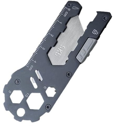 Taglierina multiuso, multifunzione leggero, taglierina artificiale retrattile con apribottiglie, taglierina multiuso facile da viaggio, pratica per campeggio, escursioni, viaggi a casa