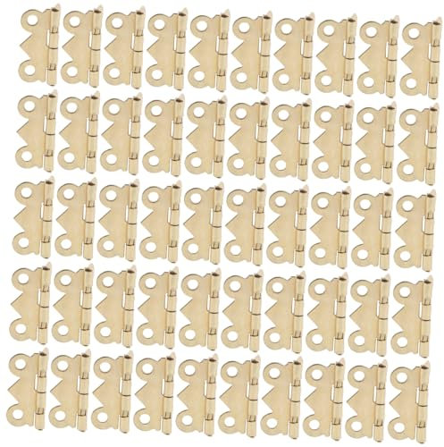 JECOMPRIS 100stücke Retro Scharniere Für Schmuckkästchen Aus Holz Vintage-haspelatch Für Schränke Antike Türscharniere Für Holzkisten Schranktürbeschläge