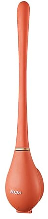 SUCHUANGUANG Brosse de Toilette et Support Ensemble de Toilette à séchage Rapide pour Salle de Bain Ouverture Automatique Fermer Tout monté Pas de perçage Cadeau Orange