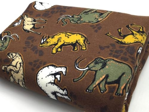 Sweatstoff Soft-Sweat ANIMALS | chocolate | by Poppy | Meterware | ab 50cm