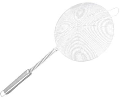 Amosfun Colador Inoxidable Colador De Pasta Manual Espumadera Utensilios De Cocina Filtro De Alimentos