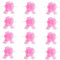 FRCOLOR 12pezzi Fiocchi Decorativi Per Matrimoni e Feste Bows Tulle Rosa Per Decorazioni Di Eventi Speciali Per Regali Bouquet e Allestimenti Natalizi