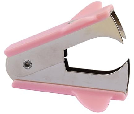 Heftklammerentferner, Heftklammerzieher. Arbeitssparendes, Ergonomisches Design für die Schule und Finanzabteilungen (Rosa)