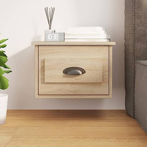 FUDUGEHMIOFWFJJ Bett tabletttisch,nachttisch,nachttische,Wand-Nachttisch Sonoma-Eiche 415x36x28 cmGeeignet für Schlafzimmer Wohnzimmer Lagerung
