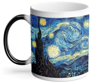 Mug Thermo-réactif Tasse Magique - Van Gogh Nuit Etoilees Peinture Post-Impressionnisme - 325 ml