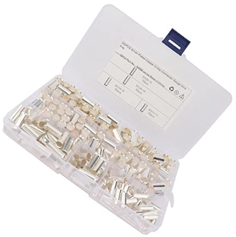 Gatuida 200pcs Gauge Wire Ferrules Crimp Connector Ferrules Pin Terminal for Car Amplifiers