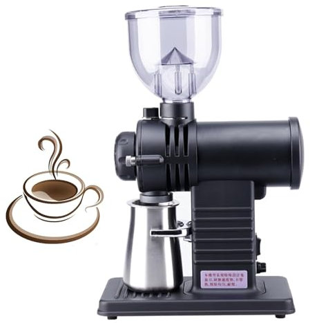 MiBoce Molinillo De Café En Grano, Molinillo De Café Eléctrico, con Disco De Molienda De 78 Mm, Ajuste De 10 Velocidades, Automático + Avance Lento, Capacidad del Contenedor De Granos De 225 G