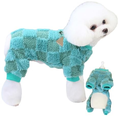 Zunetsutock Fleece-Weste mit Vier Beinen, Hunde-Fleecejacke, Hundejacke mit D-Ring, kleine Hundejacke, Hundepullover, Kleidung für kleine Hunde, Welpen, und Winter