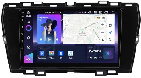 Car Stereo Android 12 For SsangYong Tivoli 2019-2021 9 Inch HD Touch Screen With CarPlay Android Auto Support DSP GPS Navi RDS HiFi BT 5.0 DAB Backup Camera Steering Wheel Control(100S 1+16G)