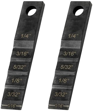 2130 Small Pipe Spacer Wedge Stepped Gauge, 3/4 x 4 Step Gauge Pipe Wedge Fit for Spacing Welding Alignment, Welding Wedge with Lanyard Hole, Pipefitter Tools 2 PCS