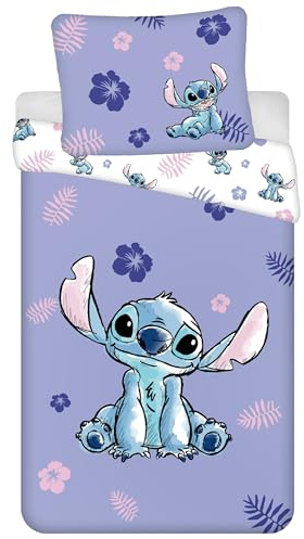 Disney Stitch Baumwollbettwäsche, 160 × 200 cm, Oeko-TEX (L)