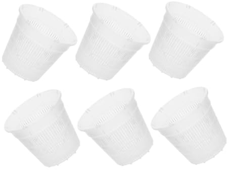 Gadpiparty Set da 6 Vasi da Vivaio in Plastica Traspirante per Orchidee e Piante Vasi da Fiori per Giardinaggio Design Semplice e Pratico Contenitori per Piantare per Interni e Vivai