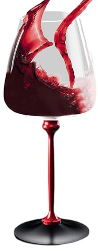 Verre en cristal ergonomique à roulement – Verre à vin, élégant organisateur de verres à vin, accessoire de boisson robuste, set de service distinctif | Set de service fiable pour l'extérieur, les